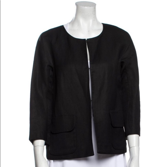 Vera Wang✨Minimal Linen jacket - Picture 1 of 3